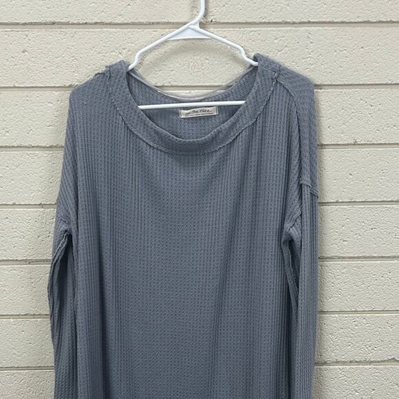 Free People We the Free Gray North Shore Thermal Top size S - Picture 8 of 8